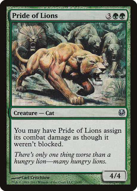 Pride of Lions (19) - Duel Decks: Ajani vs. Nicol Bolas (DDH)