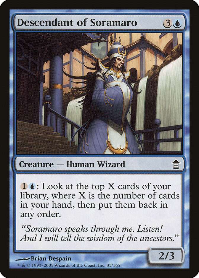 Descendant of Soramaro (33) - Saviors of Kamigawa (SOK)