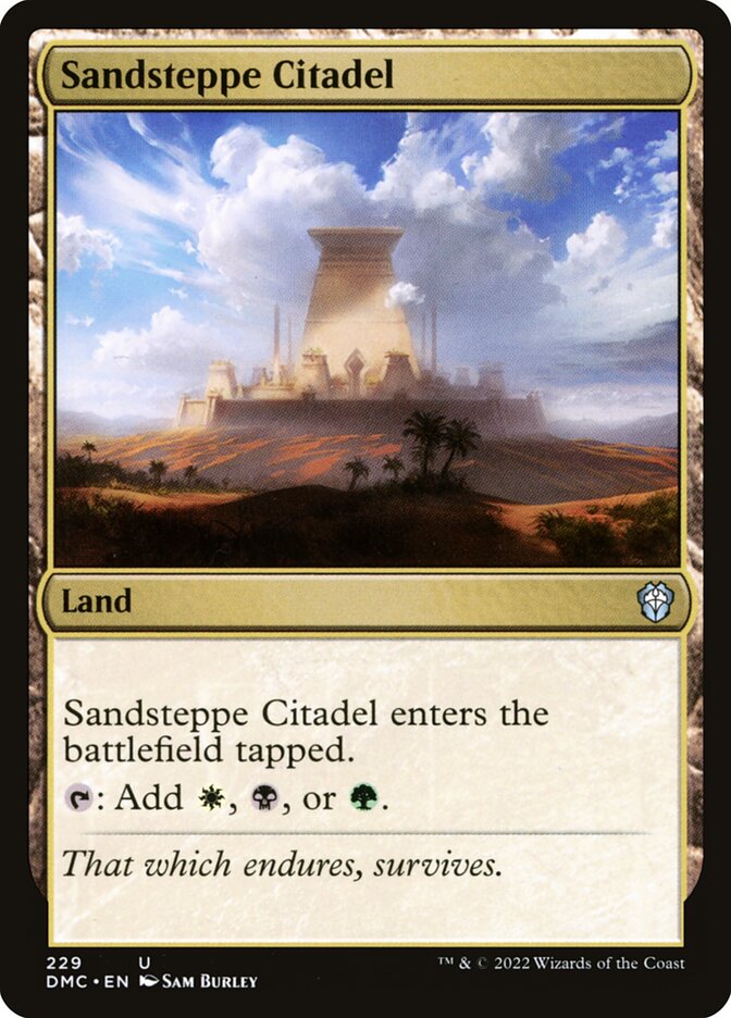 Sandsteppe Citadel (229) - Dominaria United Commander (DMC)