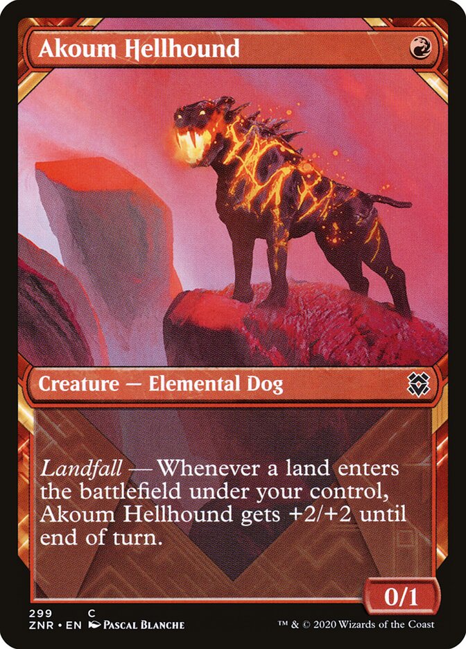 Akoum Hellhound (299) - Zendikar Rising (ZNR)