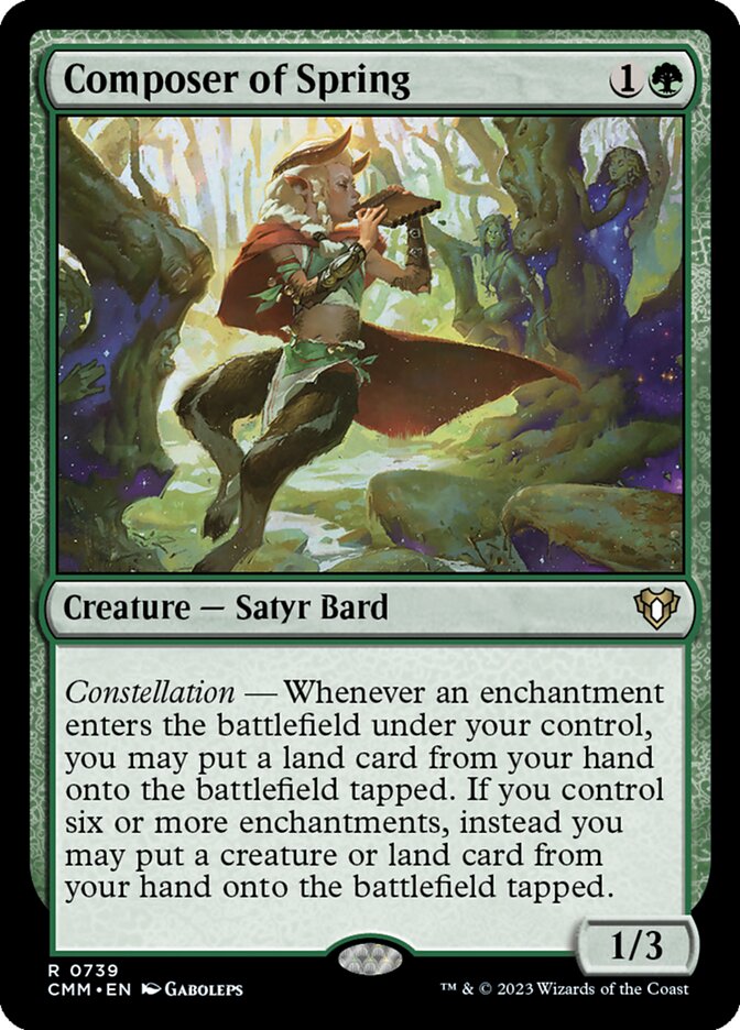 Composer of Spring (739) - Commander Masters (CMM)