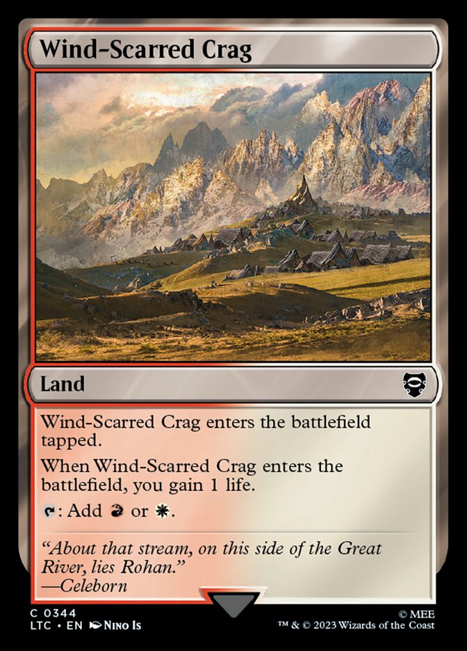 Wind-Scarred Crag (344) - Tales of Middle-earth Commander (LTC)