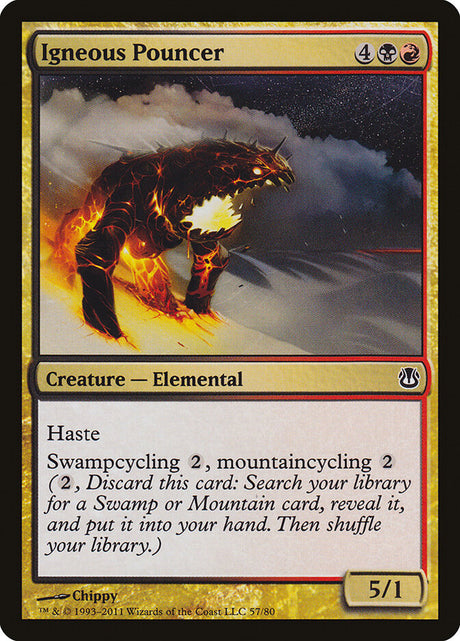 Igneous Pouncer (57) - Duel Decks: Ajani vs. Nicol Bolas (DDH)