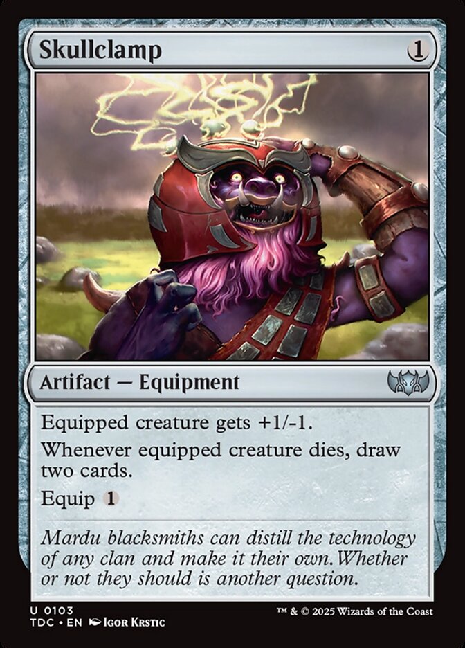 Skullclamp - Tarkir: Dragonstorm Commander (TDC)
