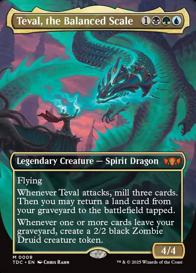 Teval, the Balanced Scale (8) - Tarkir: Dragonstorm Commander (TDC)