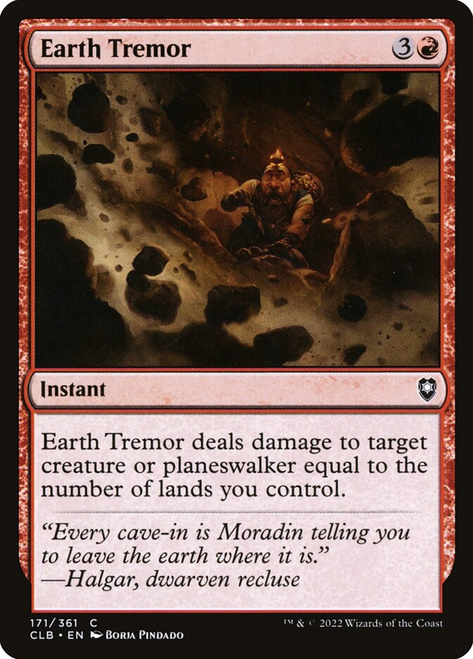 Earth Tremor (171) - Commander Legends: Battle for Baldur's Gate (CLB)