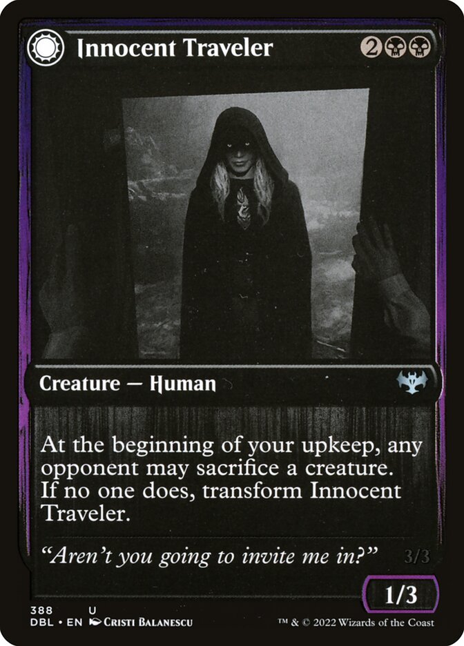 Innocent Traveler // Malicious Invader - Innistrad: Double Feature (DBL)