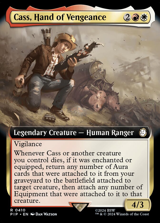 Cass, Hand of Vengeance - [Foil, Extended Art] Fallout (PIP)