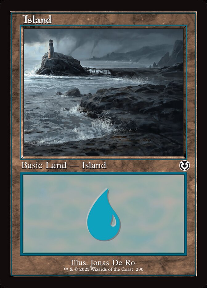 Island (290) - [Foil, Retro Frame] Innistrad Remastered (INR)