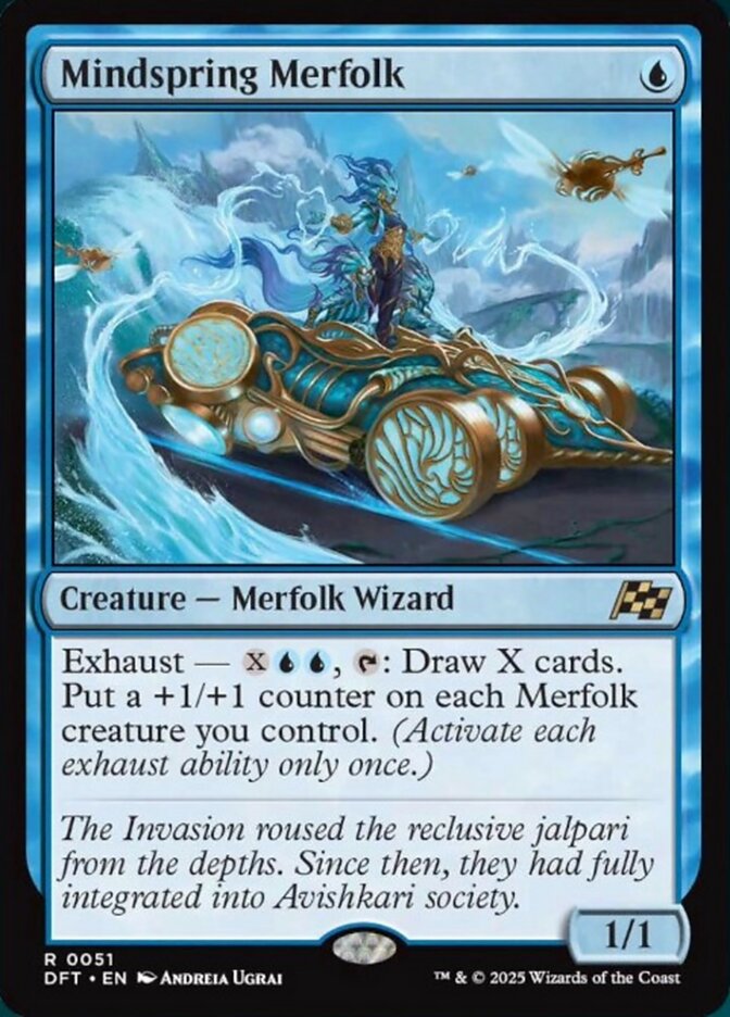 Mindspring Merfolk - [Foil] Aetherdrift (DFT)