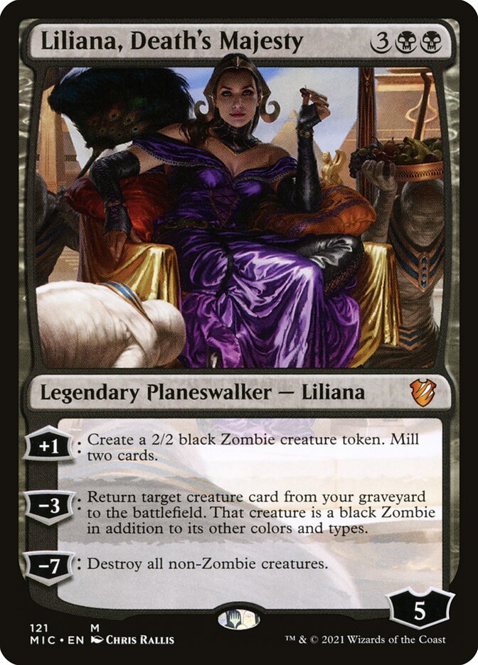 Liliana, Death's Majesty (121) - Midnight Hunt Commander (MIC)