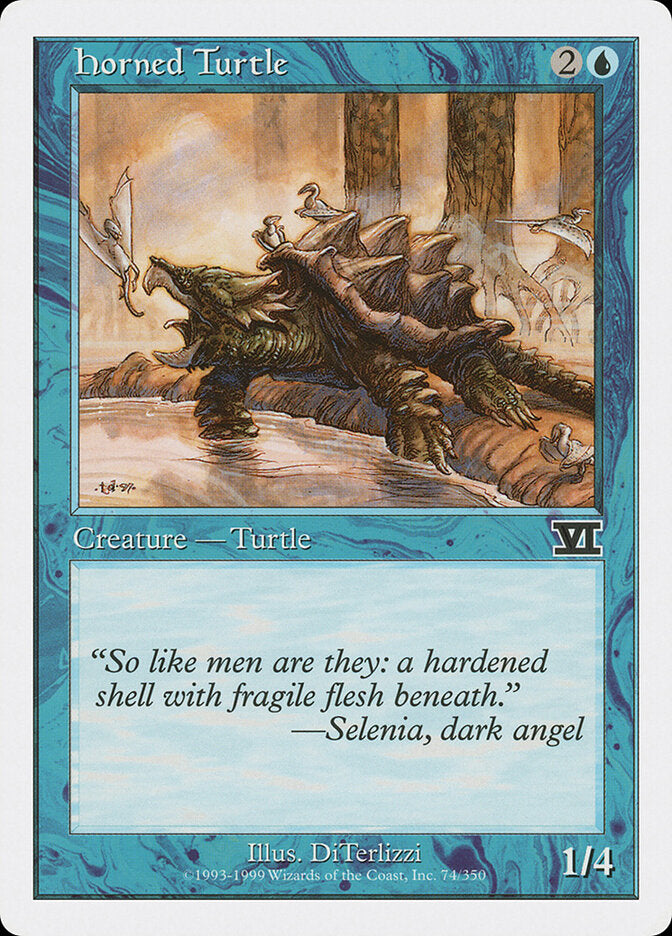 Horned Turtle (74) - Classic Sixth Edition (6ED)