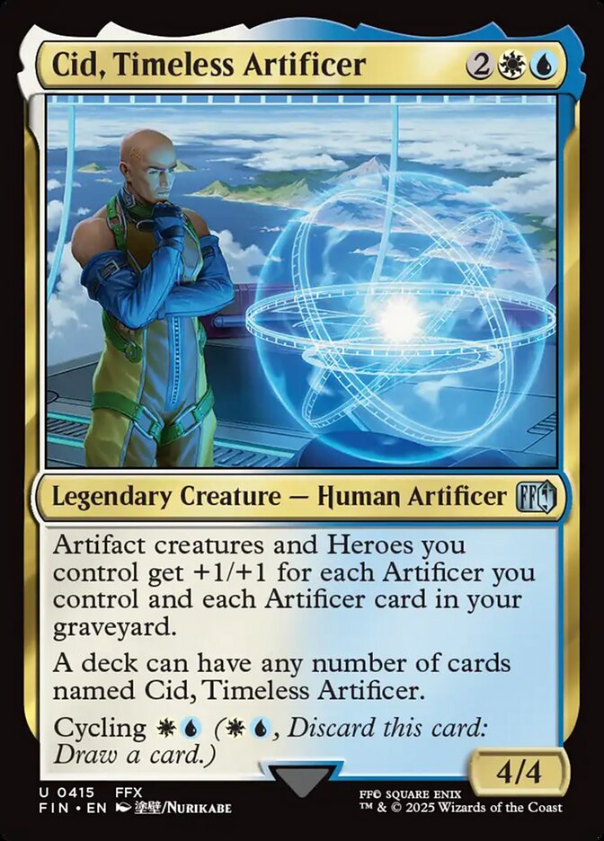 Cid, Timeless Artificer (415) - [Foil] Final Fantasy (FIN)