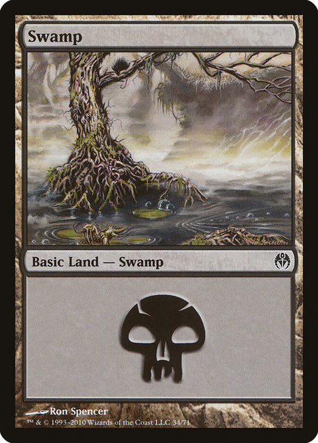Swamp (34) - Duel Decks: Phyrexia vs. the Coalition (DDE)
