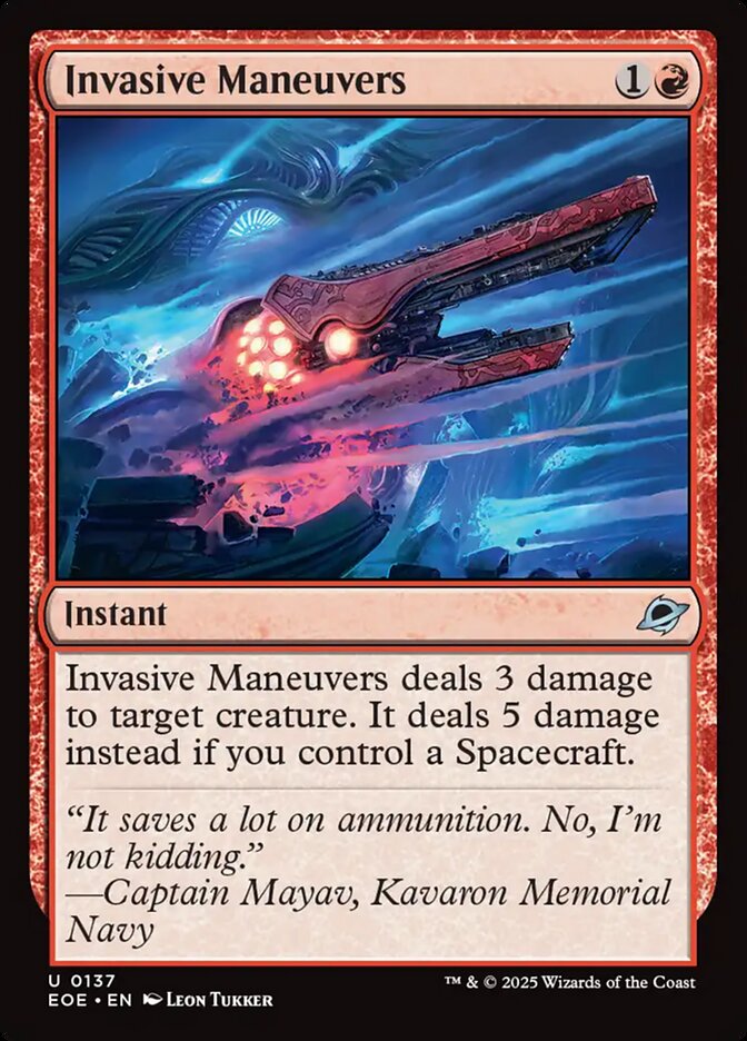 Invasive Maneuvers (137) - Edge of Eternities (EOE)