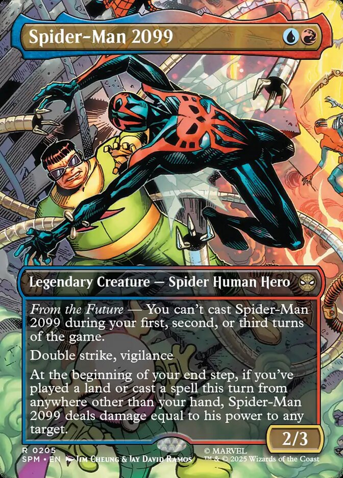 Spider-Man 2099 (205) - [Foil, Borderless] Marvel's Spider-Man (SPM)