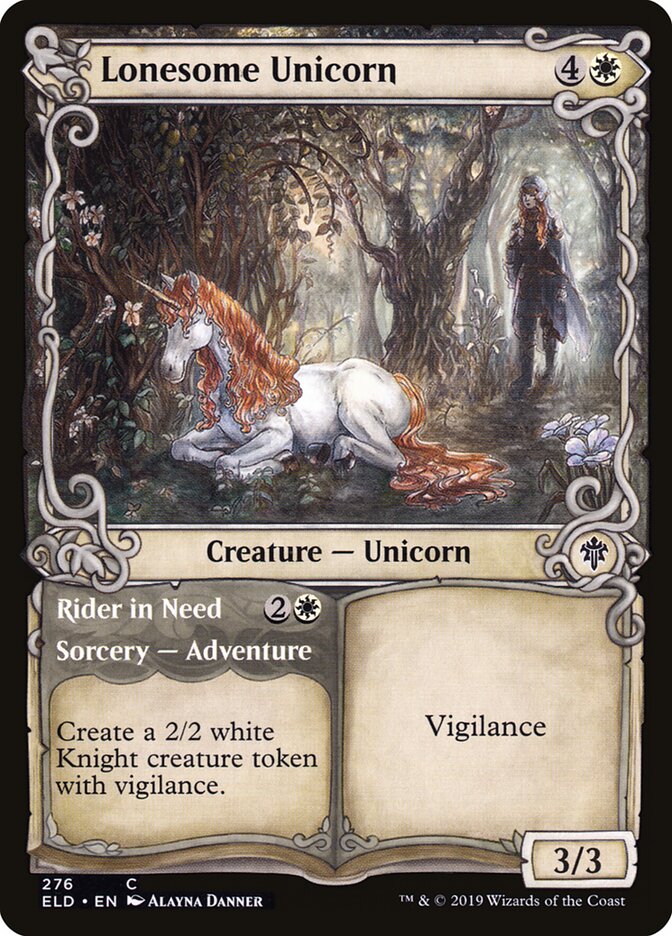 Lonesome Unicorn // Rider in Need (276) - Throne of Eldraine (ELD)