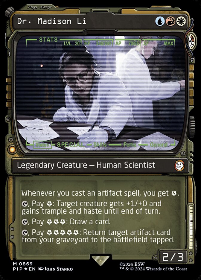 Dr. Madison Li - [Surge Foil, Showcase] Fallout (PIP)