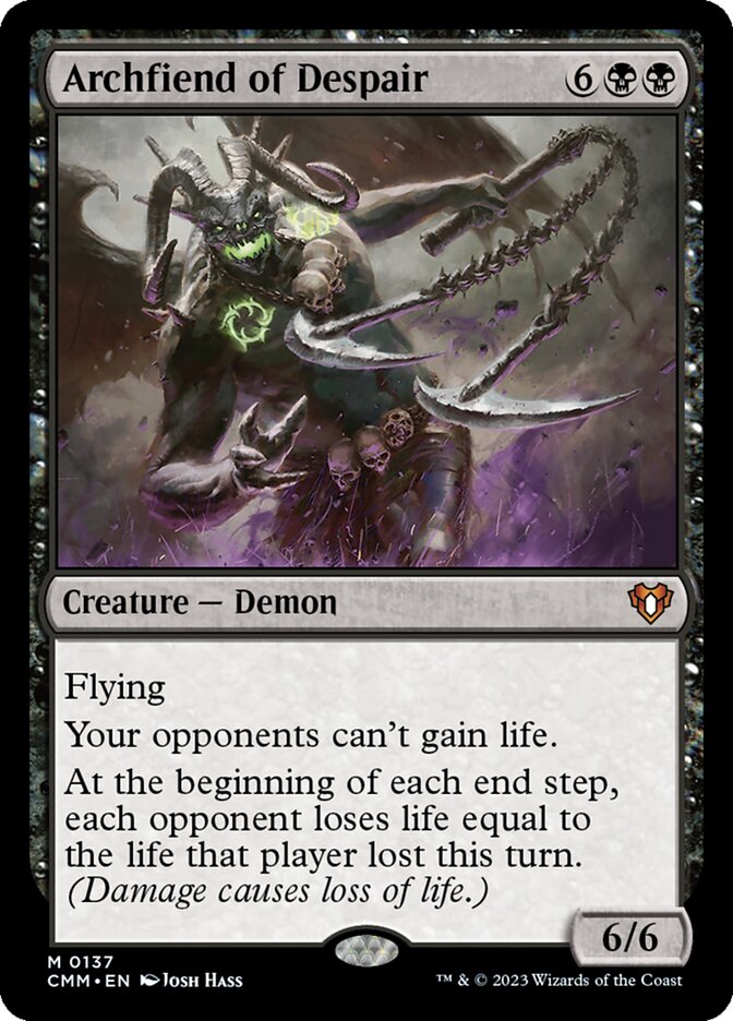 Archfiend of Despair (137) - Commander Masters (CMM)