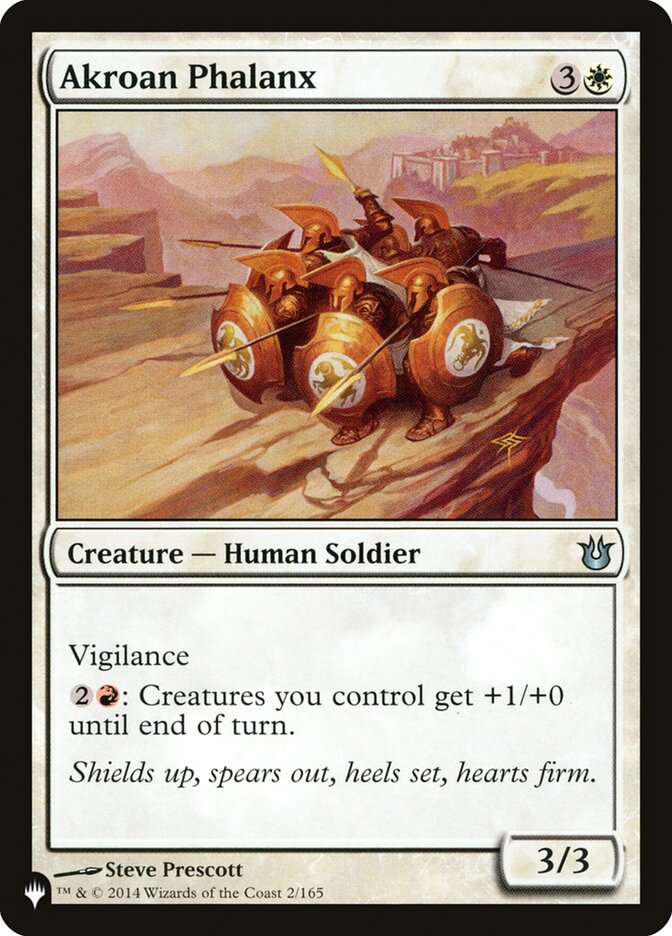 Akroan Phalanx (BNG-2) - The List (PLST)