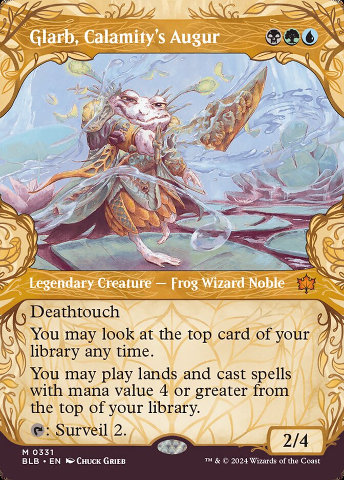 Glarb, Calamity's Augur - [Foil, Showcase] Bloomburrow (BLB)