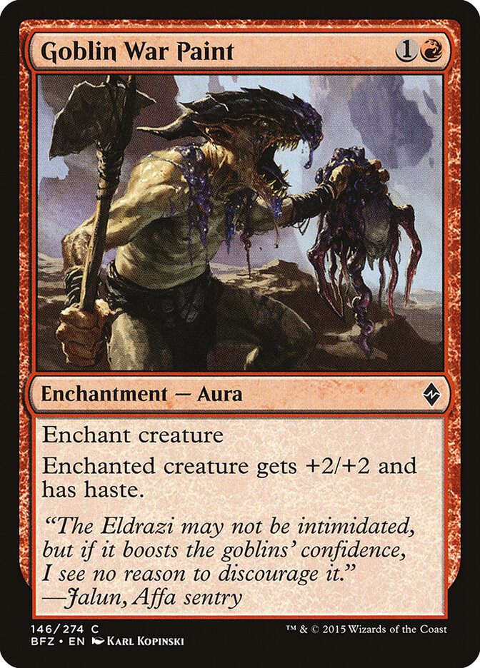 Goblin War Paint (146) - Battle for Zendikar (BFZ)