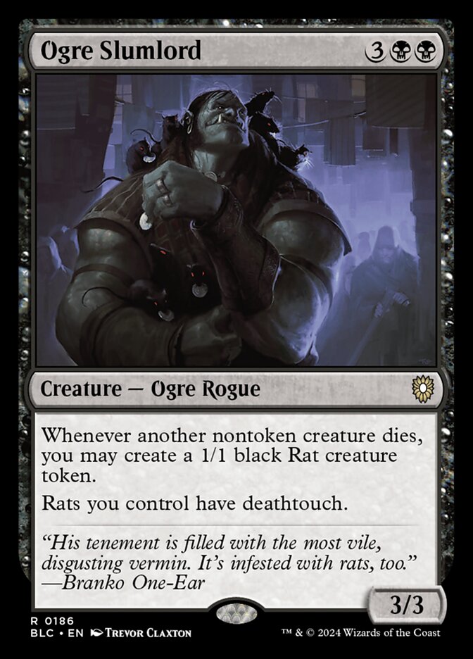 Ogre Slumlord (186) - Bloomburrow Commander (BLC)