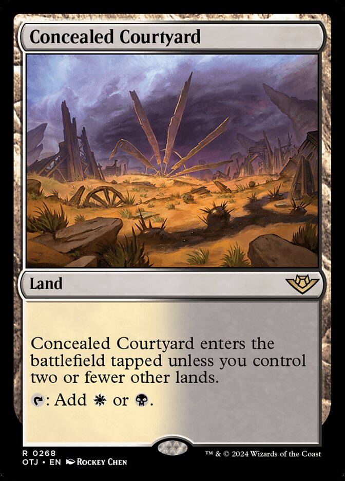 Concealed Courtyard (268) - Outlaws of Thunder Junction (OTJ)
