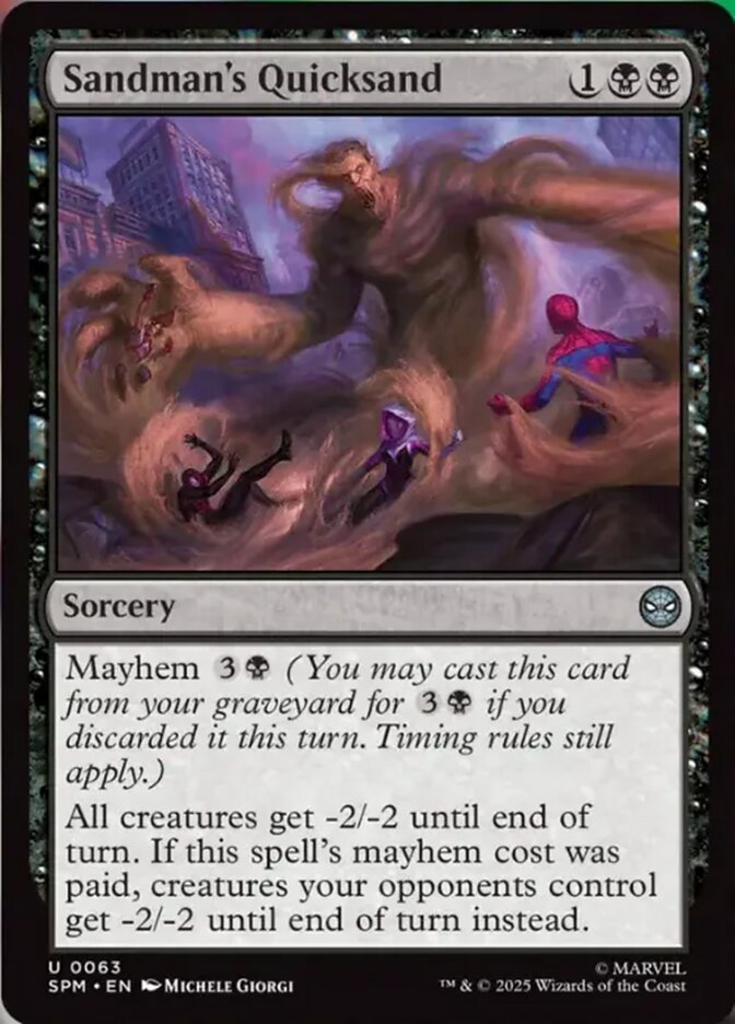 Sandman's Quicksand (63) - [Foil] Marvel's Spider-Man (SPM)
