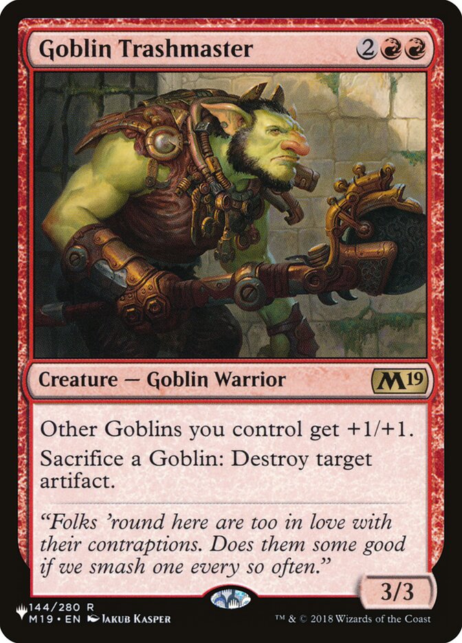 Goblin Trashmaster (M19-144) - The List (PLST)