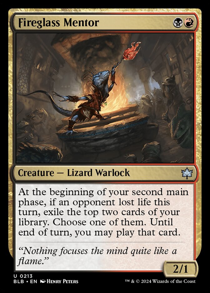 Fireglass Mentor - [Foil] Bloomburrow (BLB)