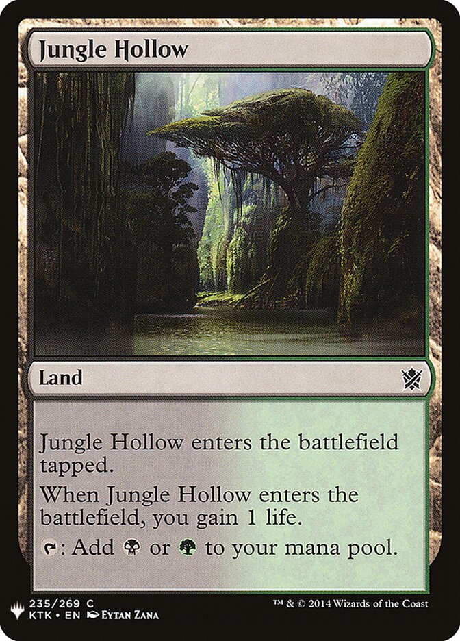 Jungle Hollow (KTK-235) - The List (PLST)