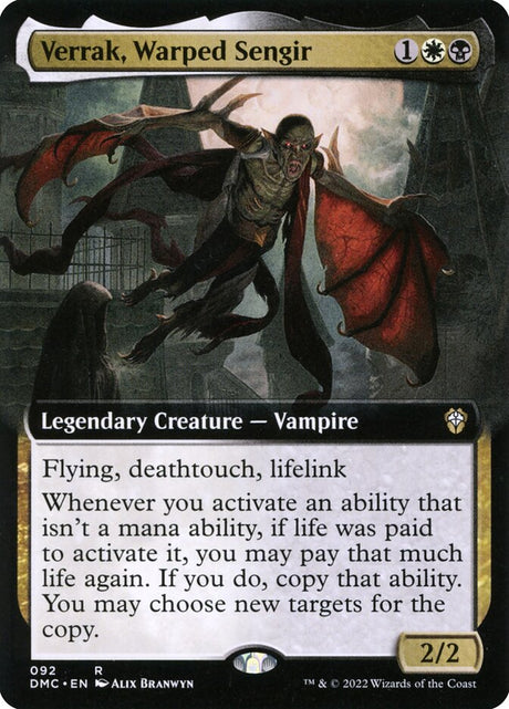 Verrak, Warped Sengir (92) - Dominaria United Commander (DMC)