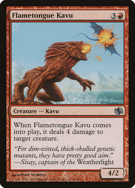 Flametongue Kavu (42) - Duel Decks: Jace vs. Chandra (DD2)