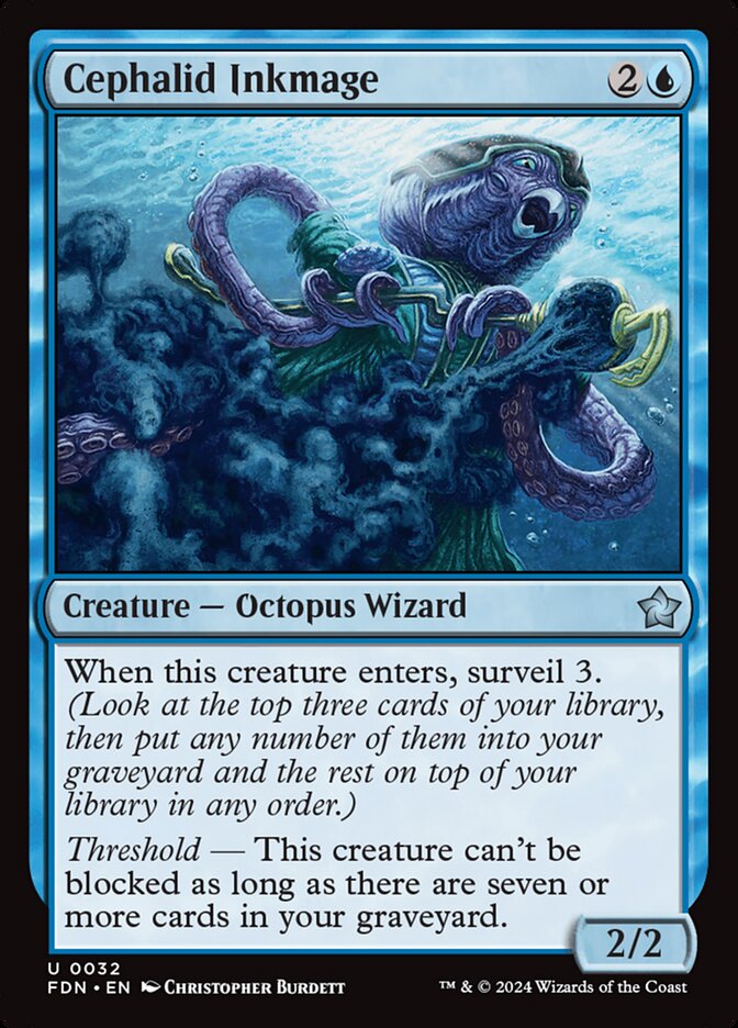 Cephalid Inkmage (32) - Foundations (FDN)