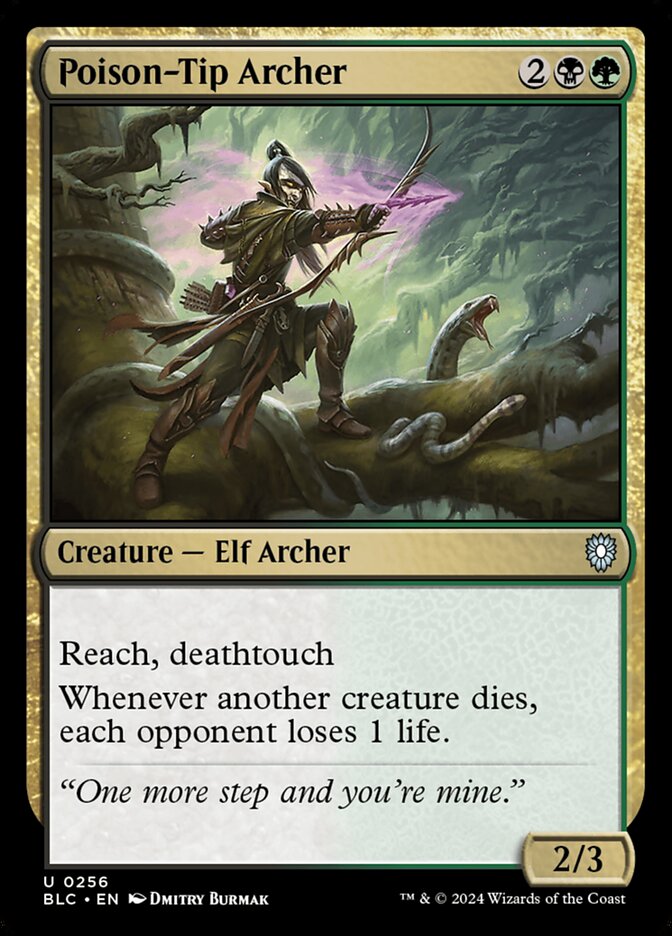 Poison-Tip Archer (256) - Bloomburrow Commander (BLC)