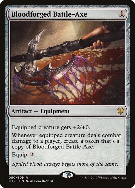 Bloodforged Battle-Axe (50) - Commander 2017 (C17)