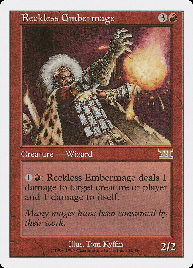 Reckless Embermage (201) - Classic Sixth Edition (6ED)