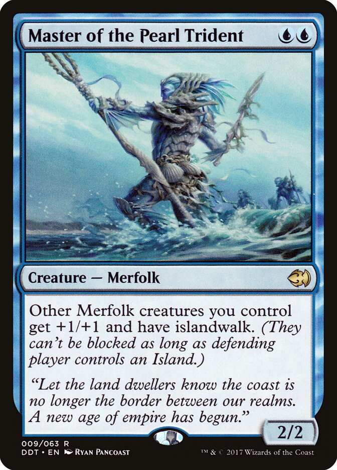 Master of the Pearl Trident (9) - Duel Decks: Merfolk vs. Goblins (DDT)
