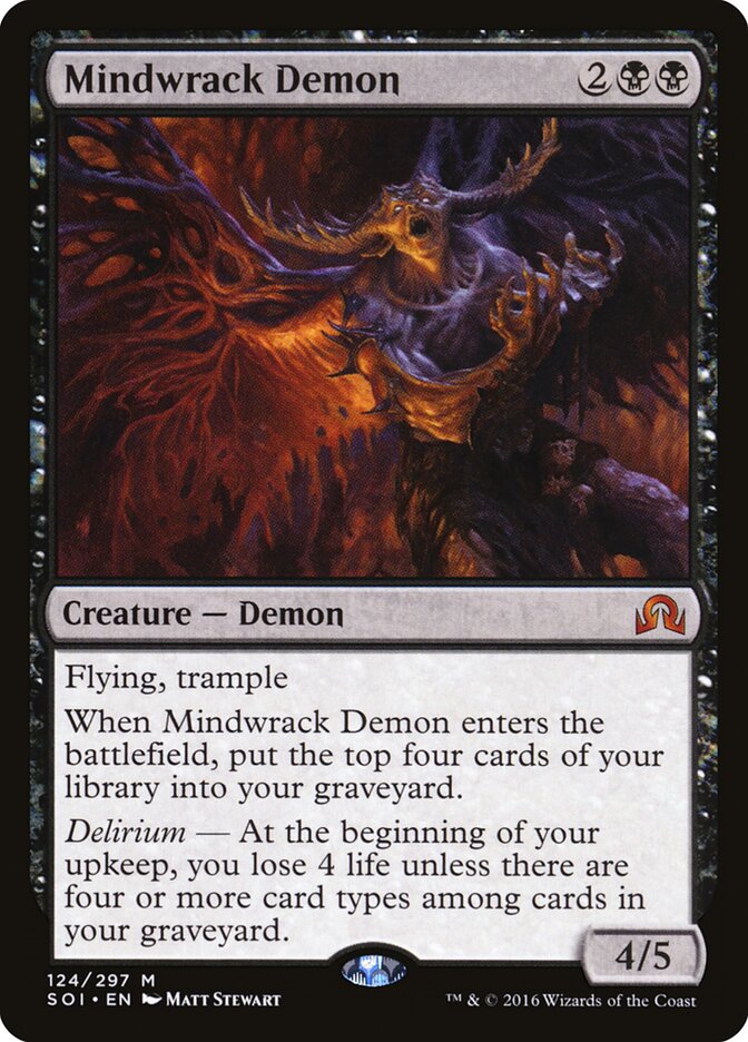Mindwrack Demon (124) - Shadows over Innistrad (SOI)