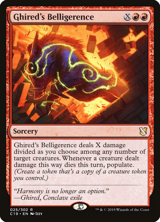 Ghired's Belligerence (25) - Commander 2019 (C19)