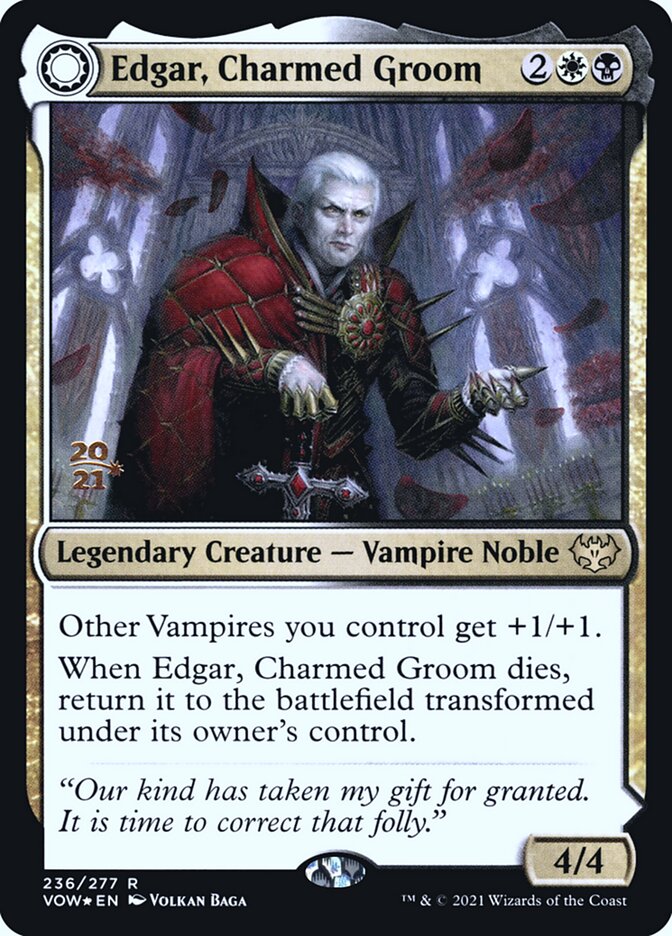 Edgar, Charmed Groom // Edgar Markov's Coffin (236s) - Innistrad: Crimson Vow Promos (PVOW)