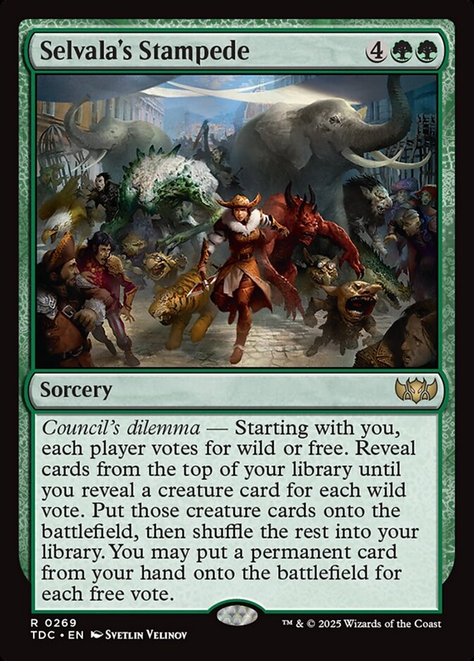 Selvala's Stampede (269) - Tarkir: Dragonstorm Commander (TDC)