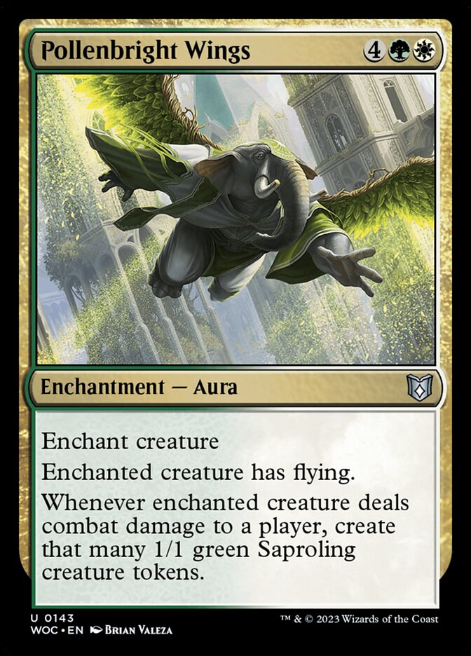 Pollenbright Wings (143) - Wilds of Eldraine Commander (WOC)