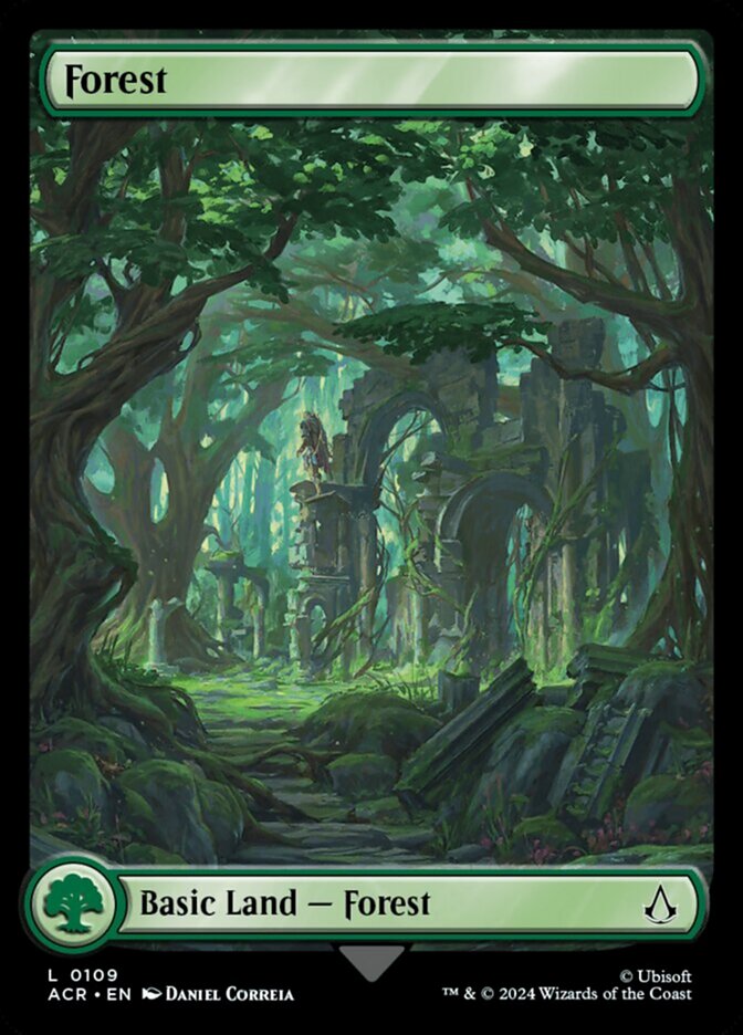 Forest (109) - [Foil, Full Art] Assassin's Creed (ACR)