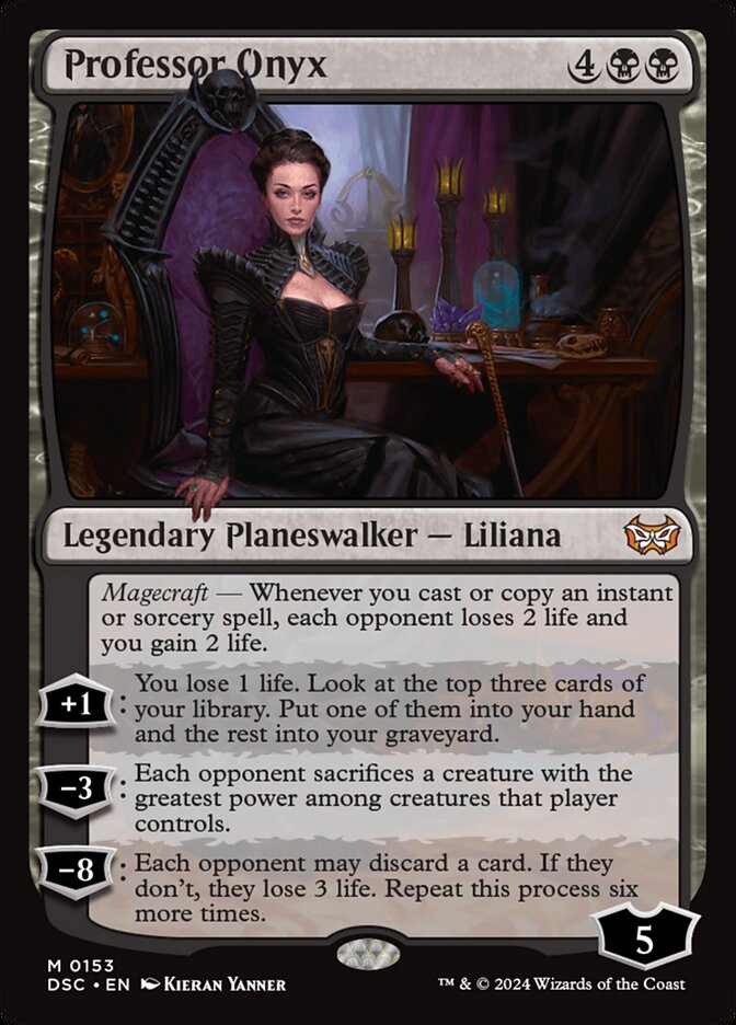 Professor Onyx (153) - Duskmourn: House of Horror Commander (DSC)