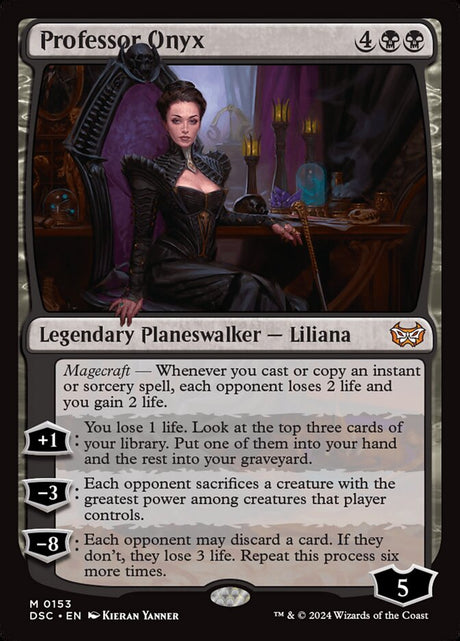 Professor Onyx (153) - Duskmourn: House of Horror Commander (DSC)