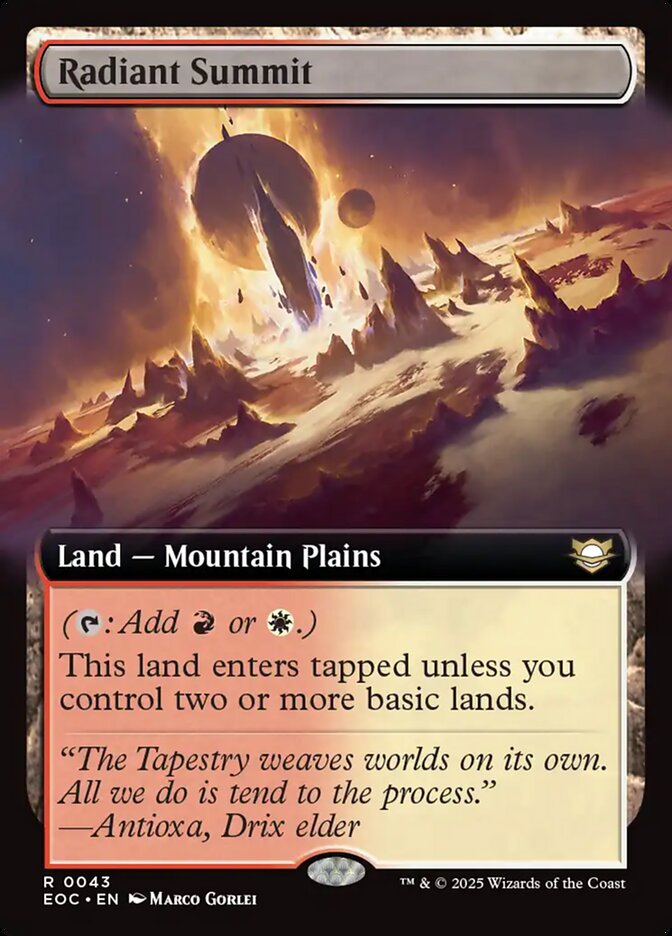 Radiant Summit (43) - Edge of Eternities Commander (EOC)