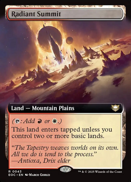 Radiant Summit (43) - Edge of Eternities Commander (EOC)