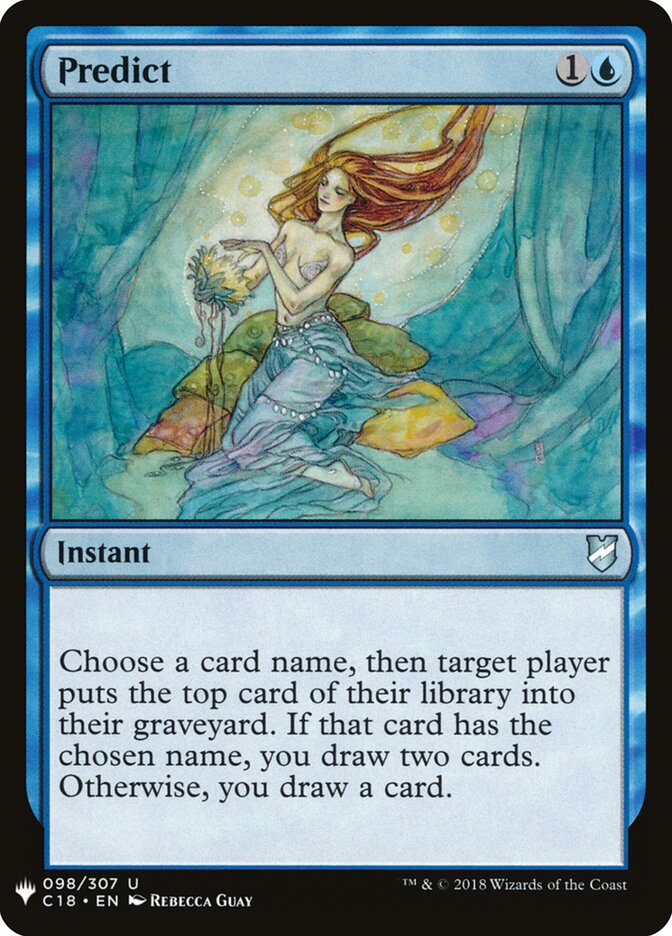Predict (C18-98) - The List (PLST)